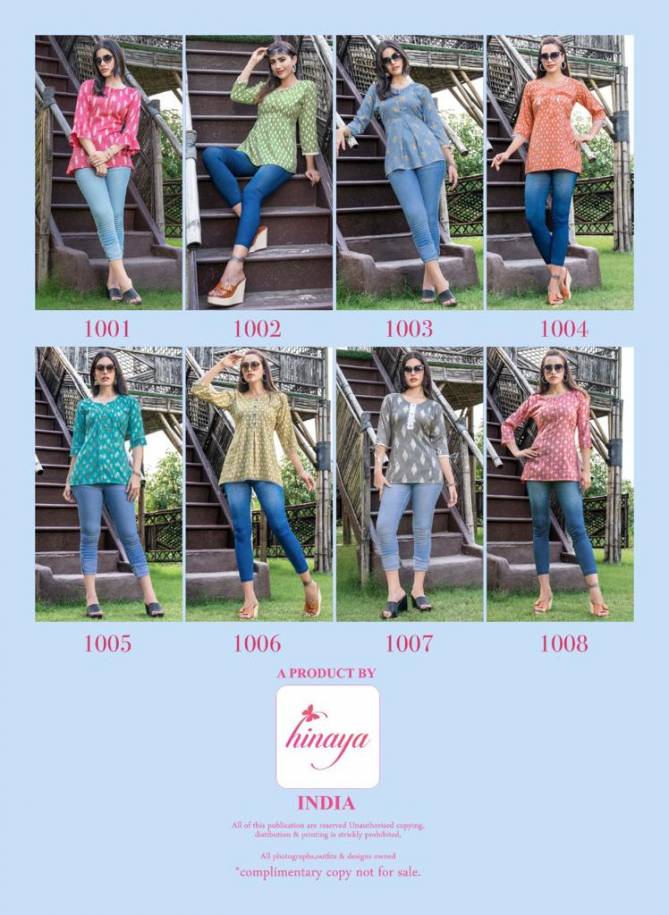 Hinaya Nora 2 Western Wear Wholesale Rayon Ladies Top Catalog